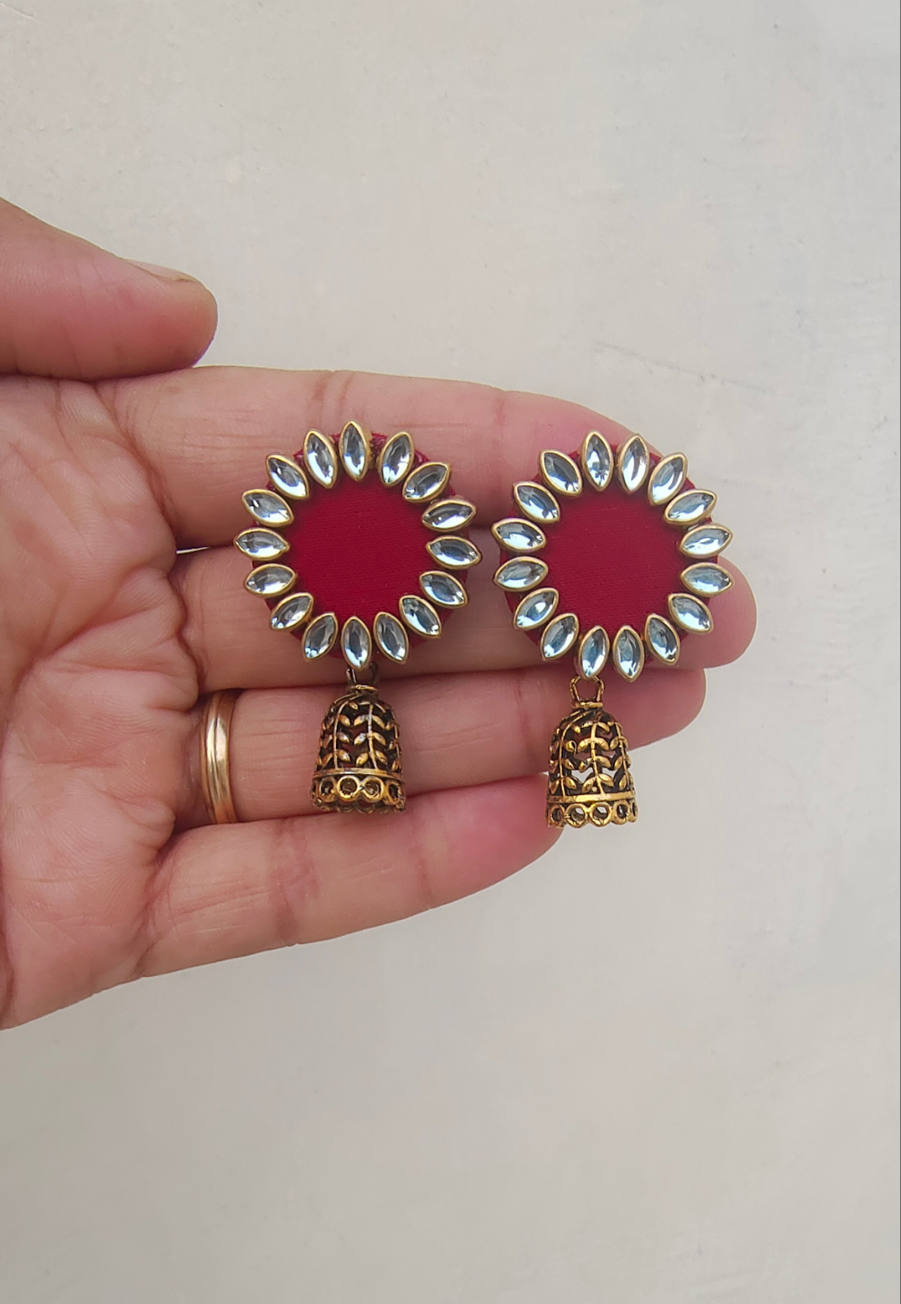 Sunflower Jhumka Earring