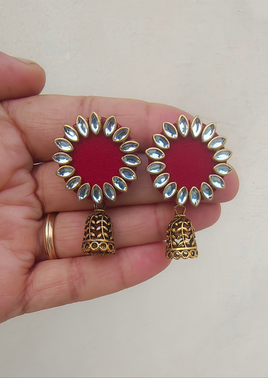 Sunflower Jhumka Earring