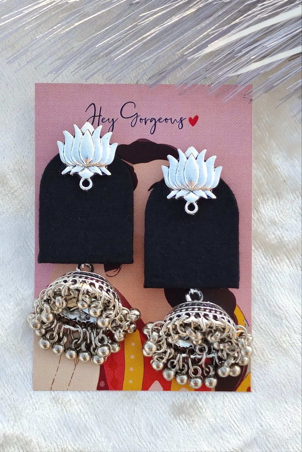 Black Lotus Earring