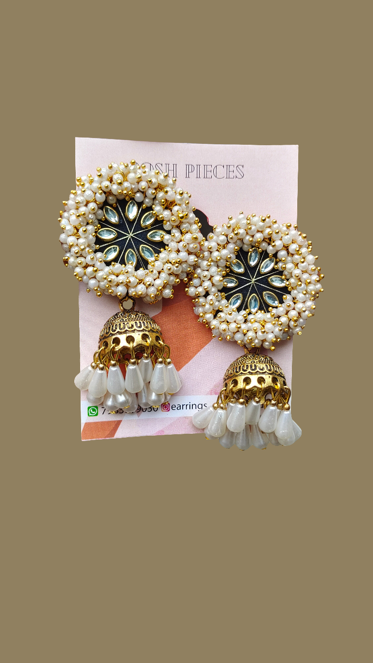 Round Lorial Big Jhumka Earring