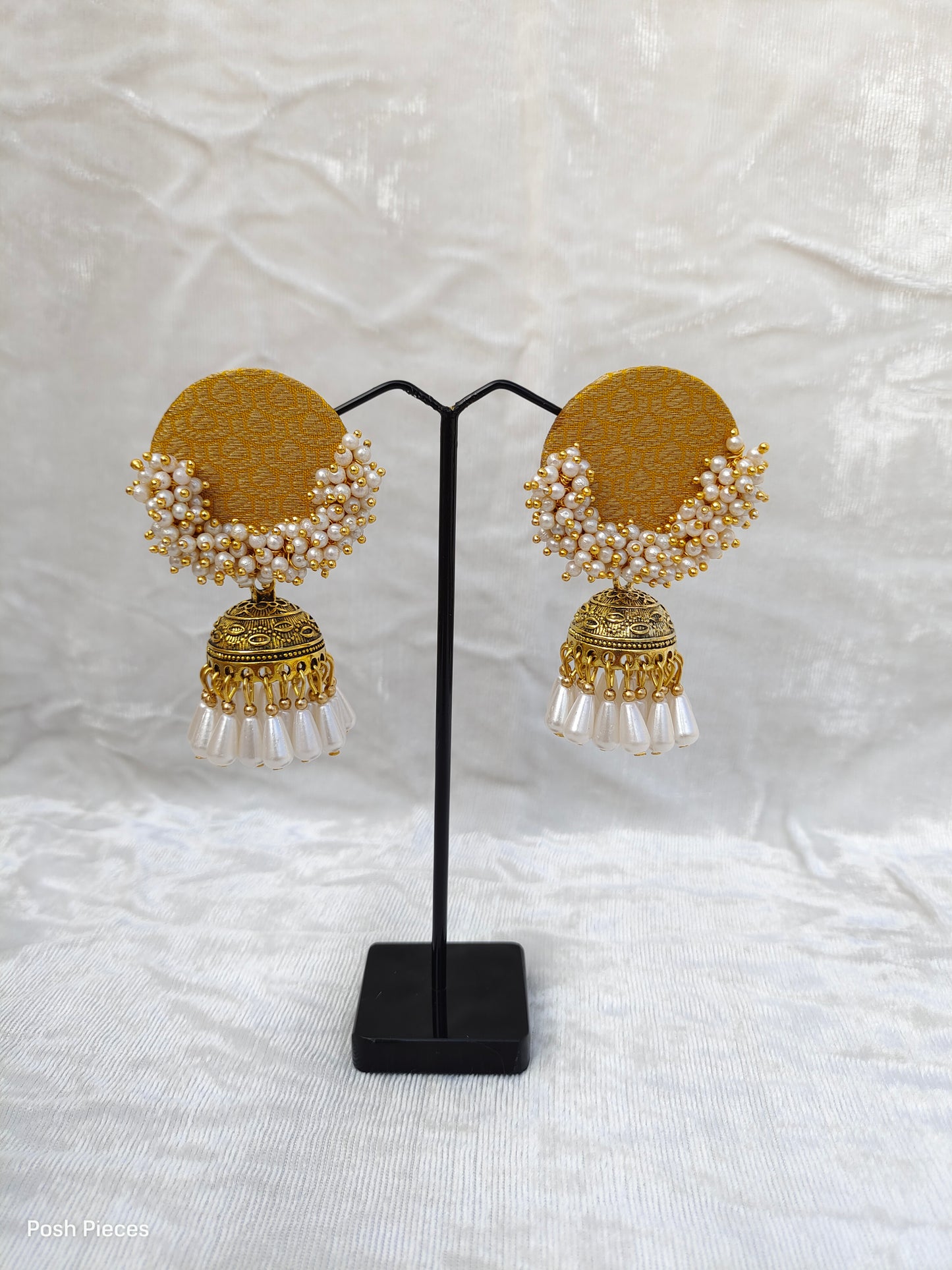 Round Half Lorial Jhumka Earring