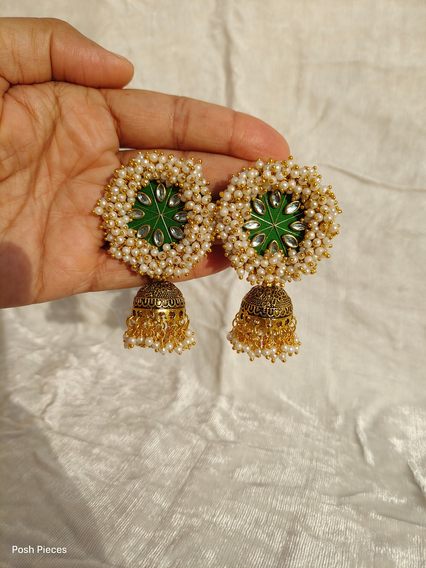 Round Lorial Big Jhumka Earring