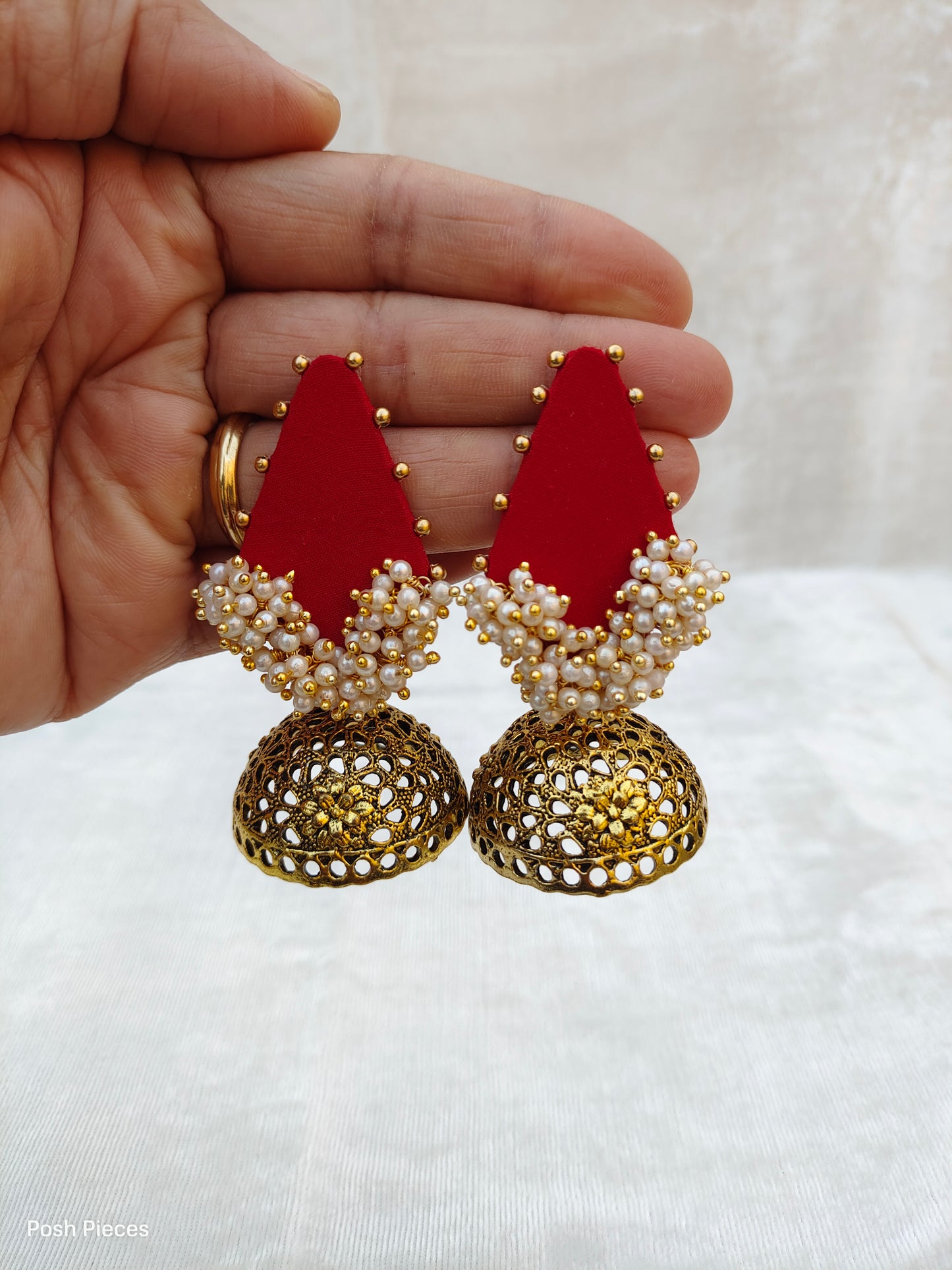 Diamond Lorial Big Jhumka Earring