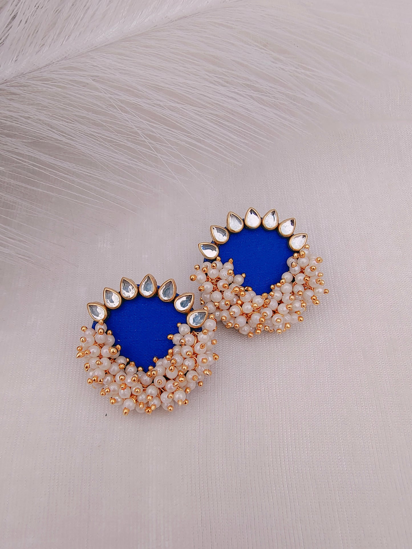 Round Plain Stud Earring