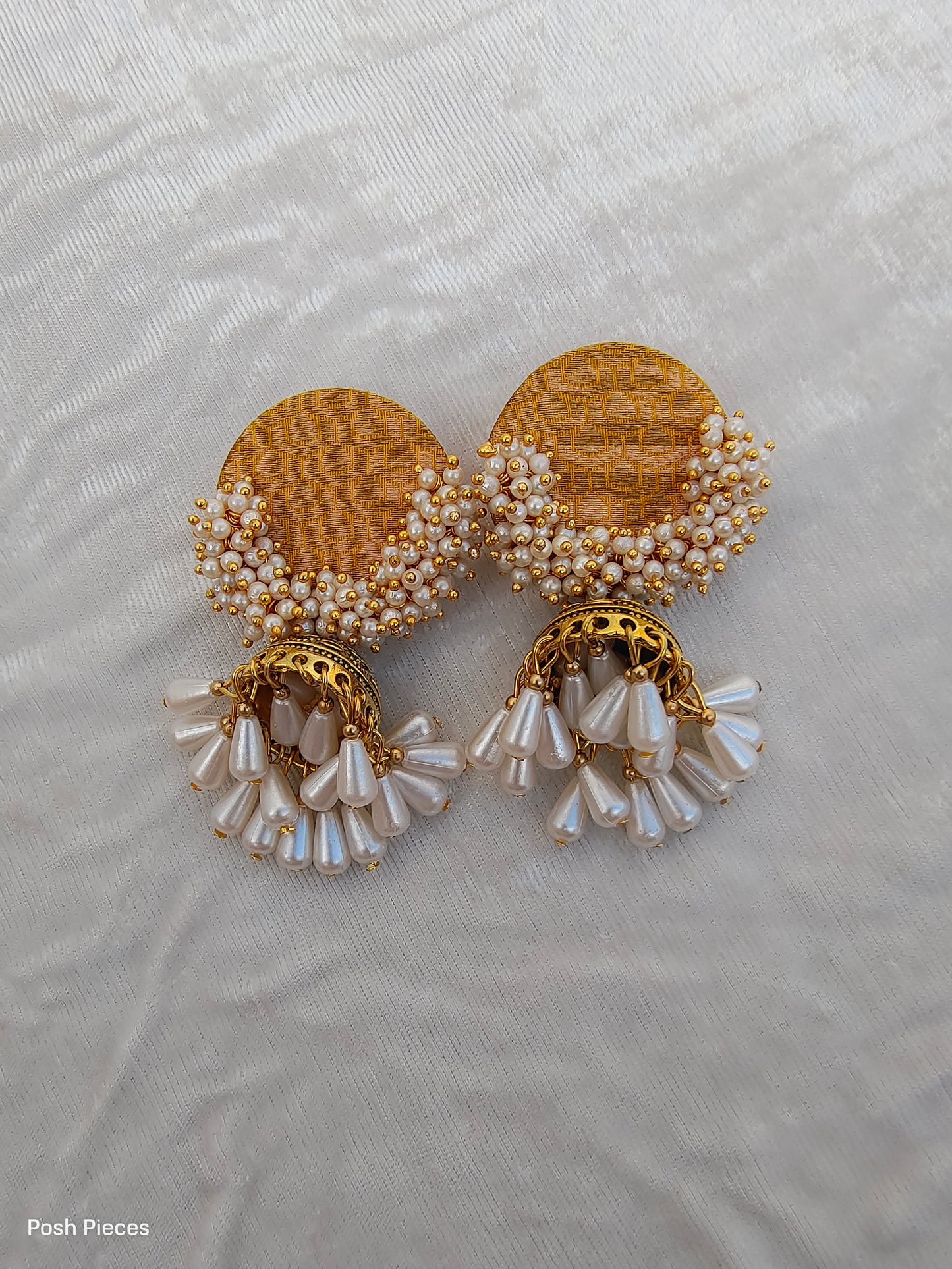 Round Half Lorial Jhumka Earring