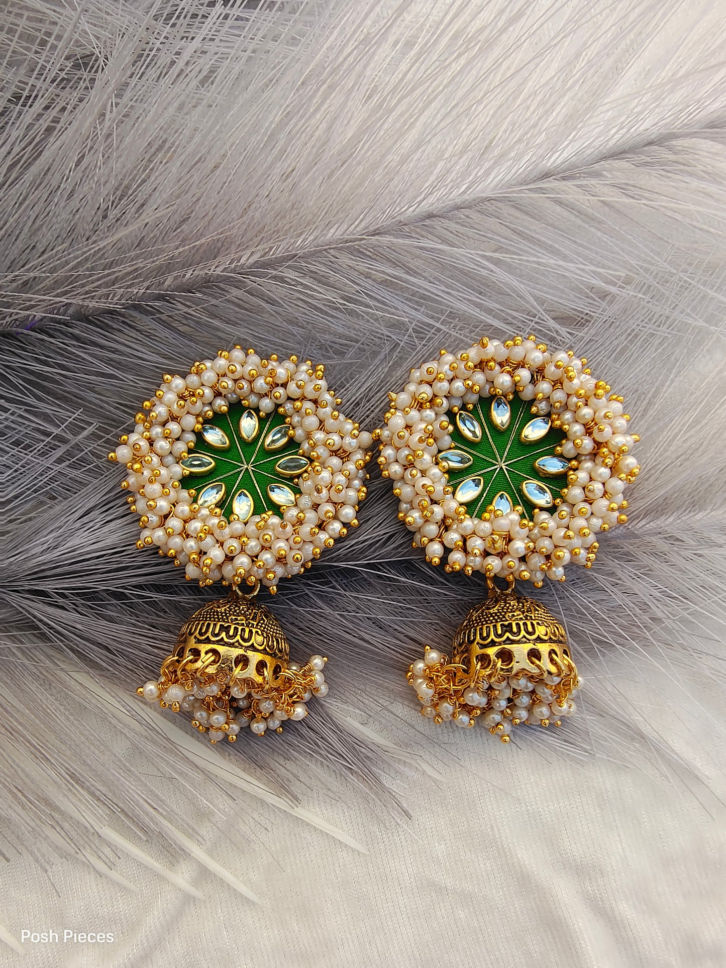 Round Lorial Big Jhumka Earring