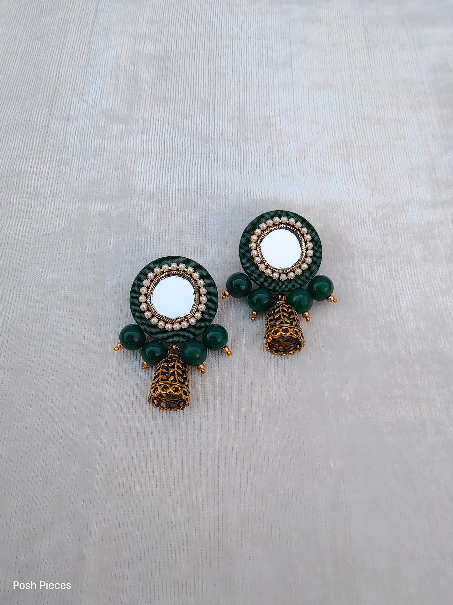 Round Small Mirrored Earring