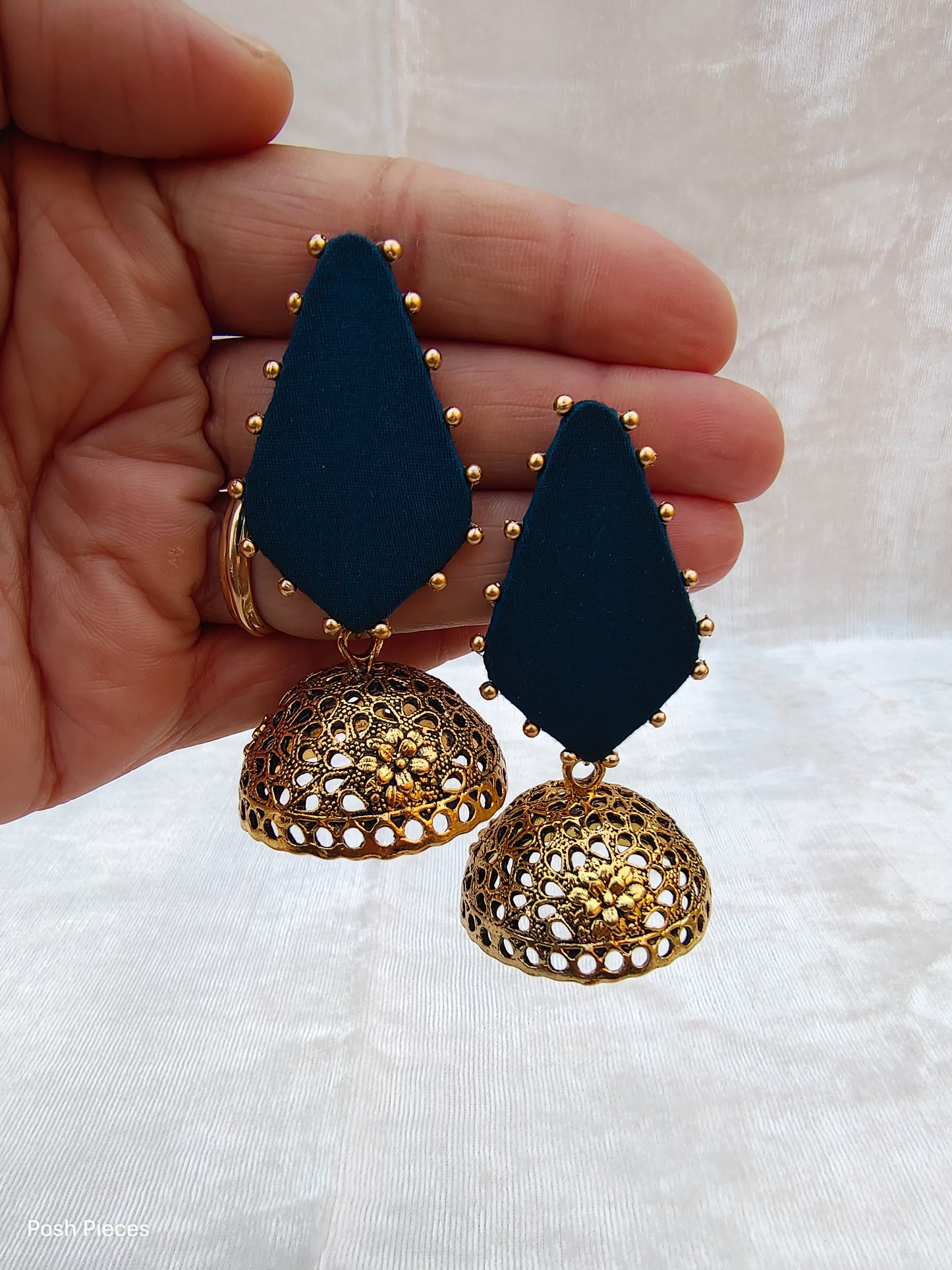 Diamond Big Jhumka Earring