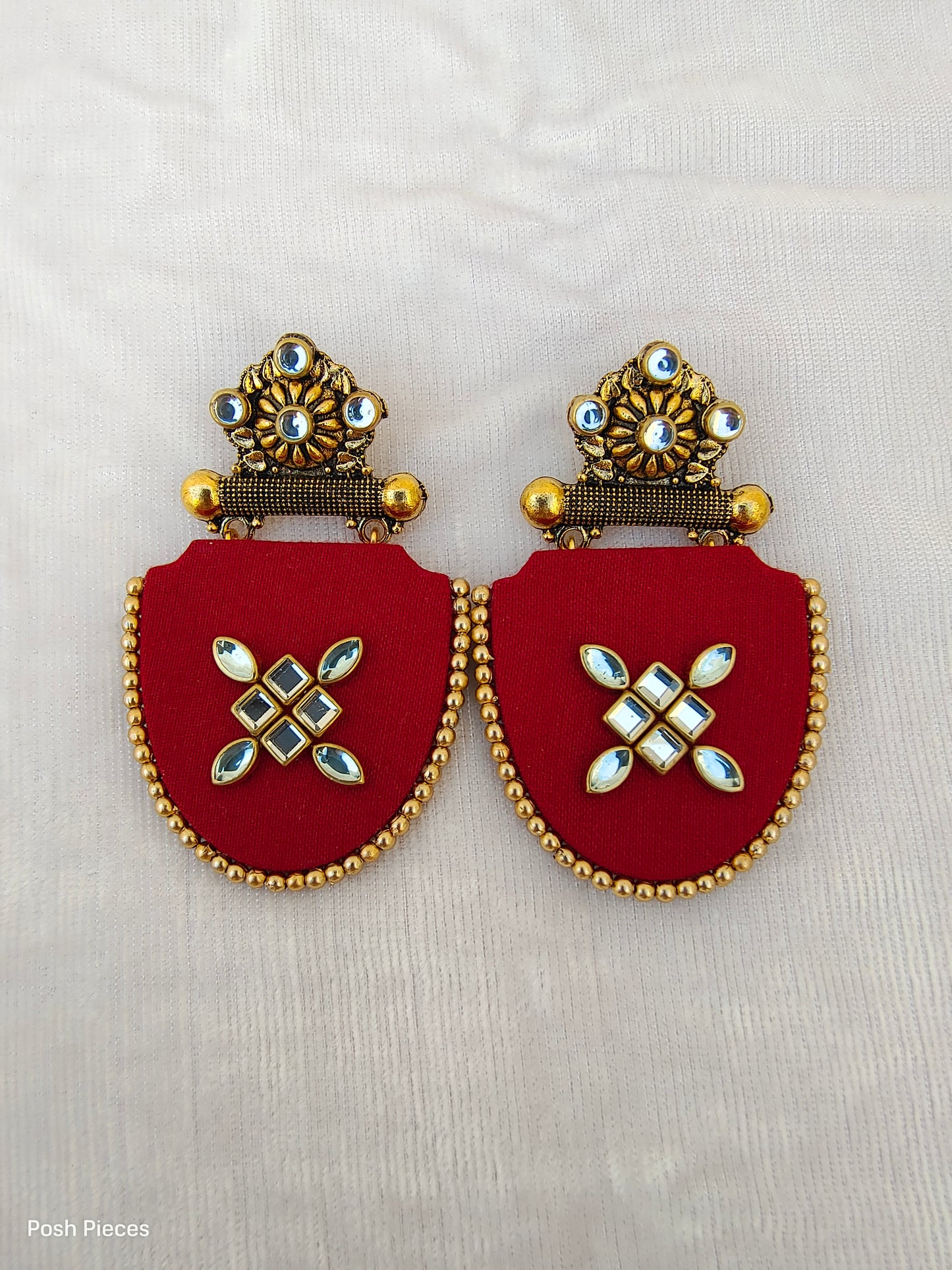 Big Dangle Kundan Earring