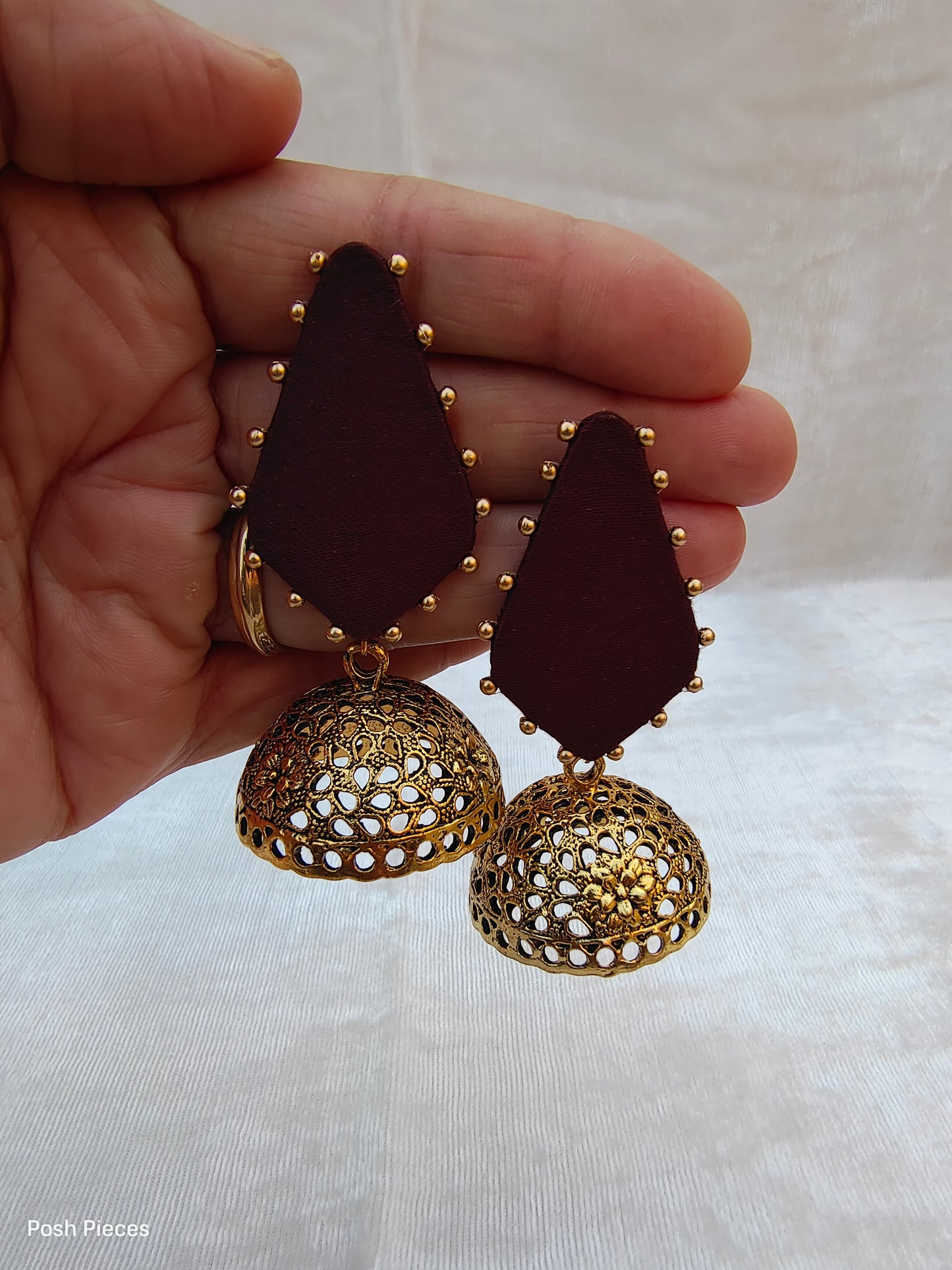 Diamond Big Jhumka Earring