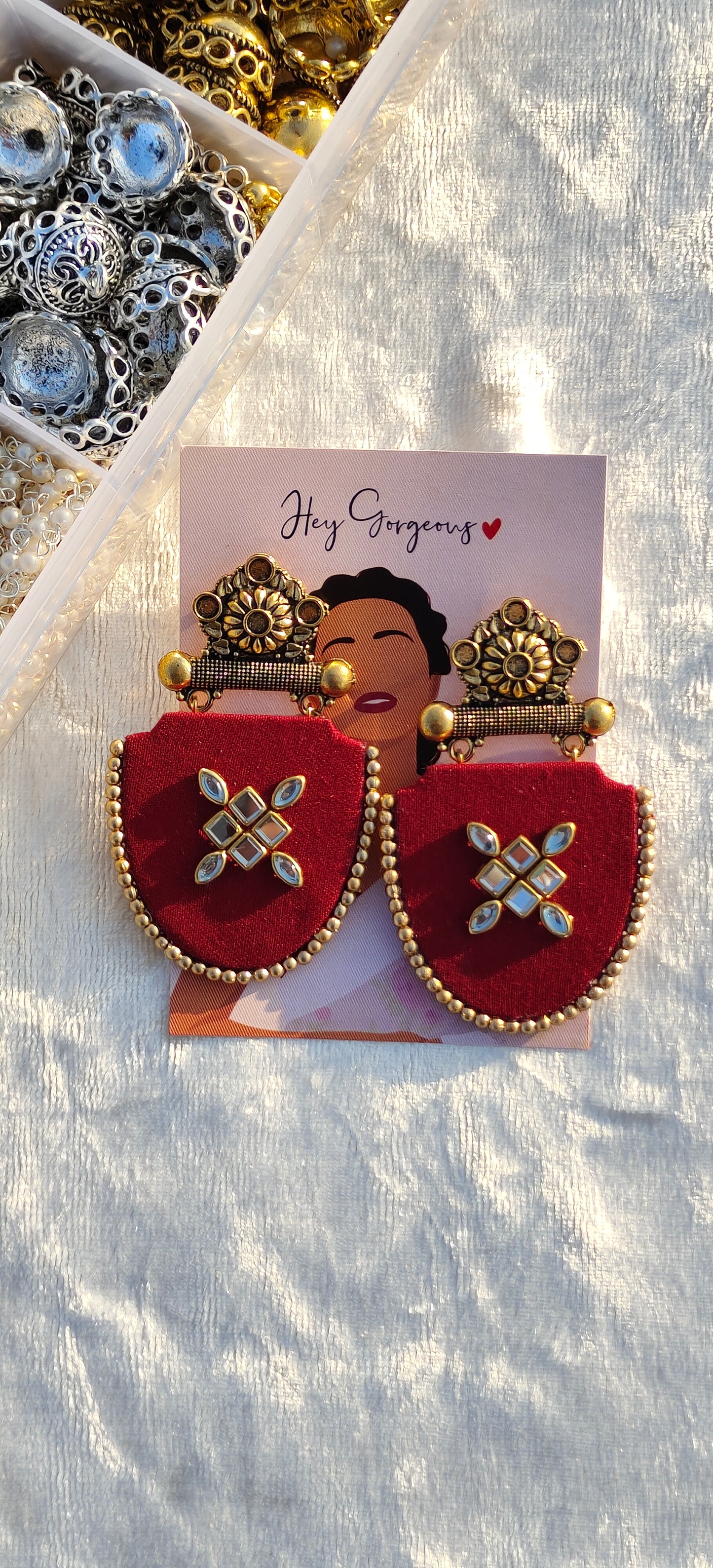 Big Dangle Kundan Earring