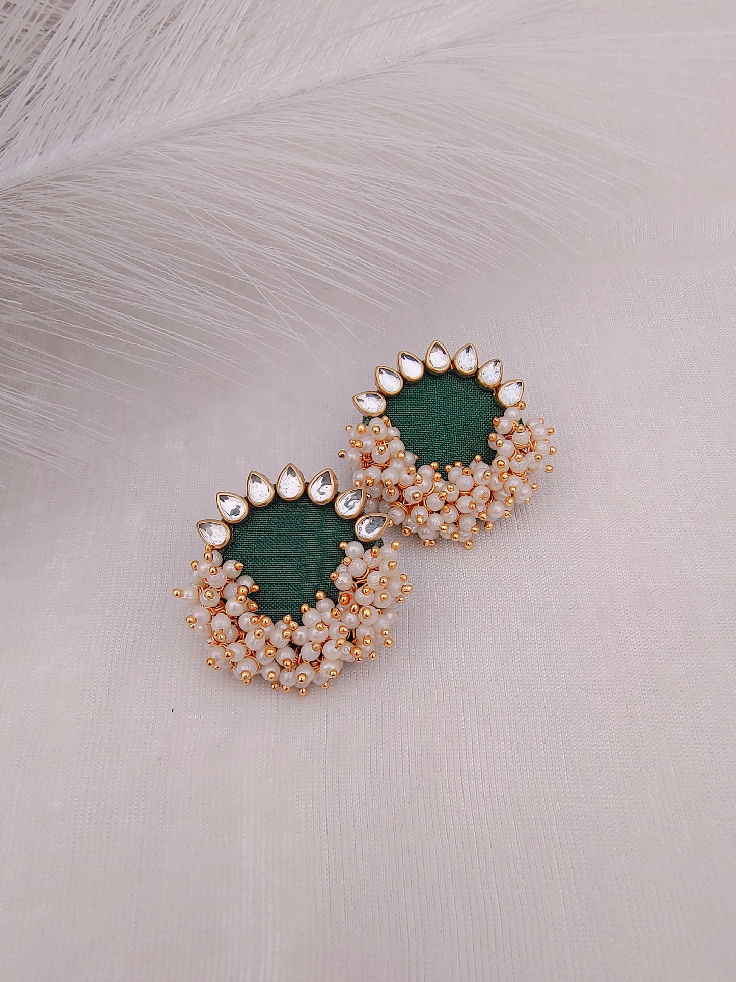 Round Plain Stud Earring