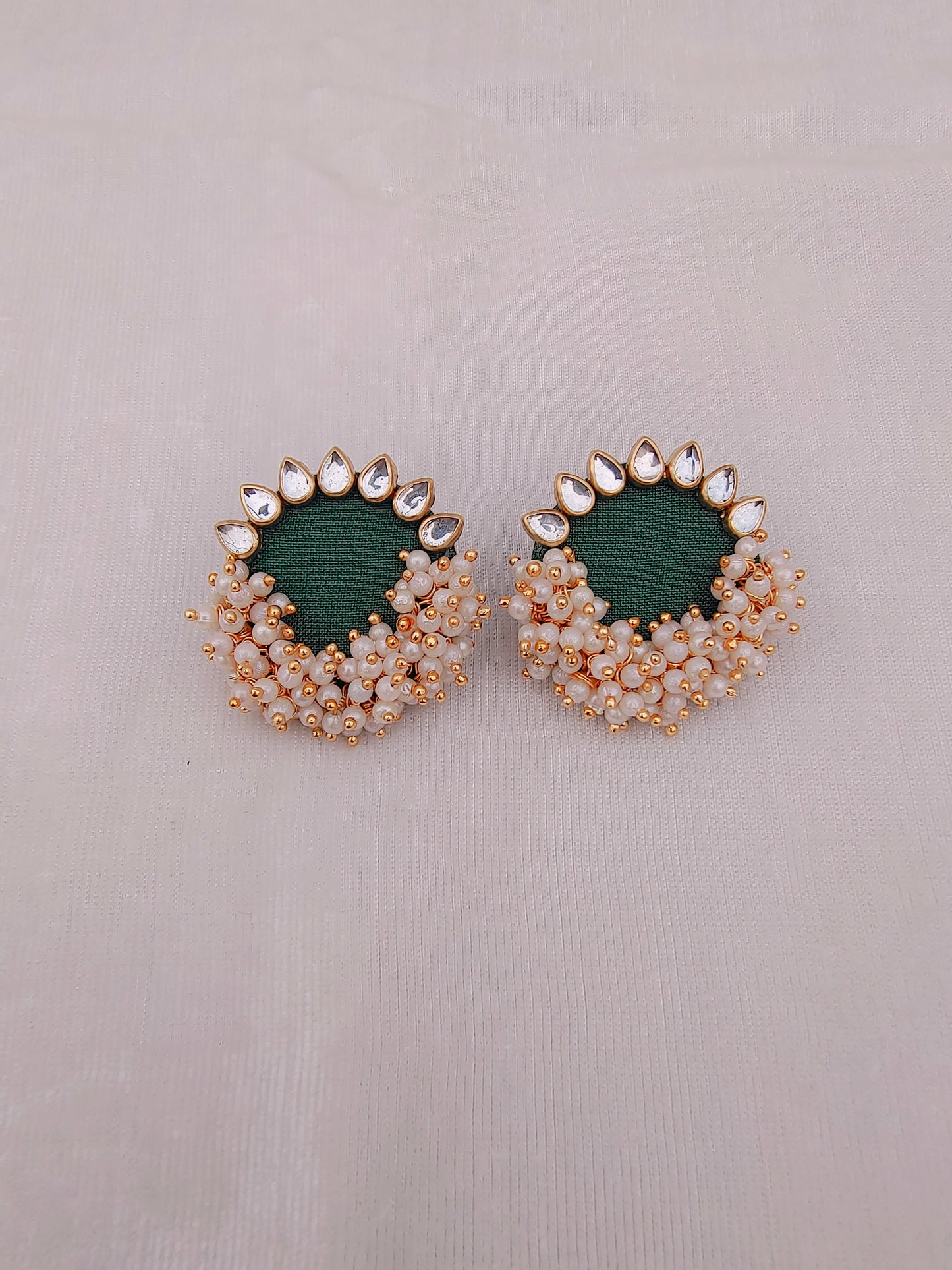 Round Plain Stud Earring