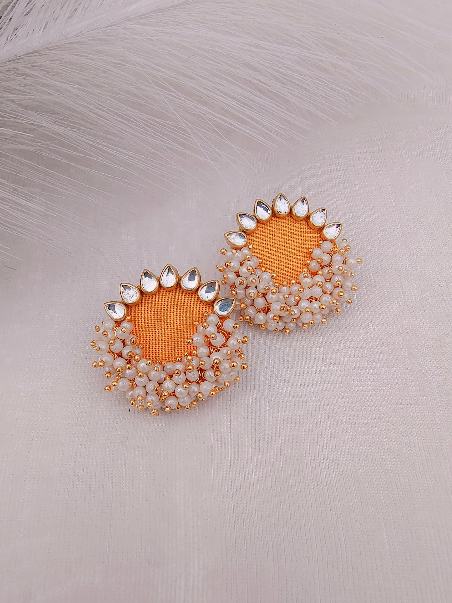 Round Plain Stud Earring