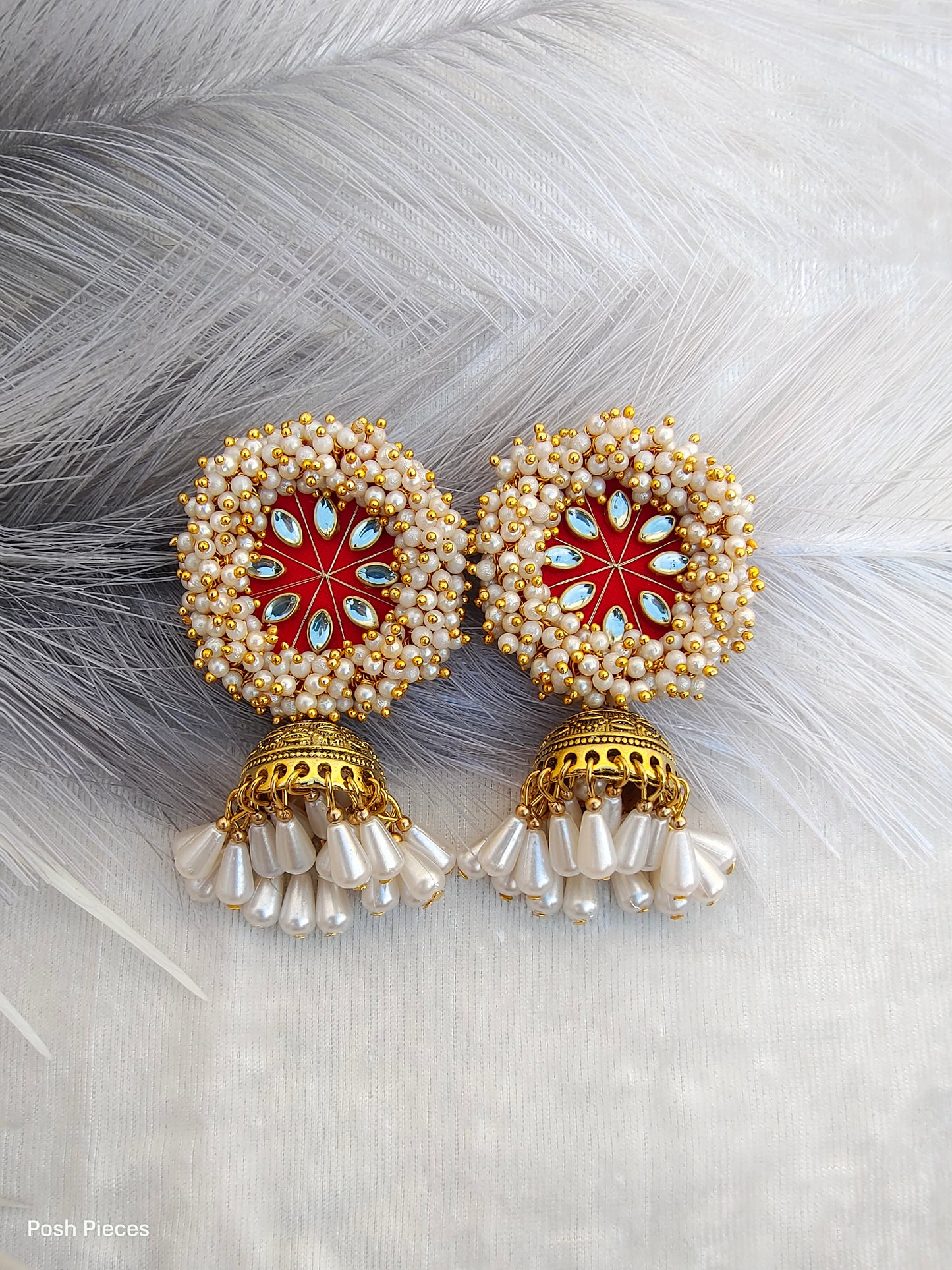 Round Lorial Big Jhumka Earring