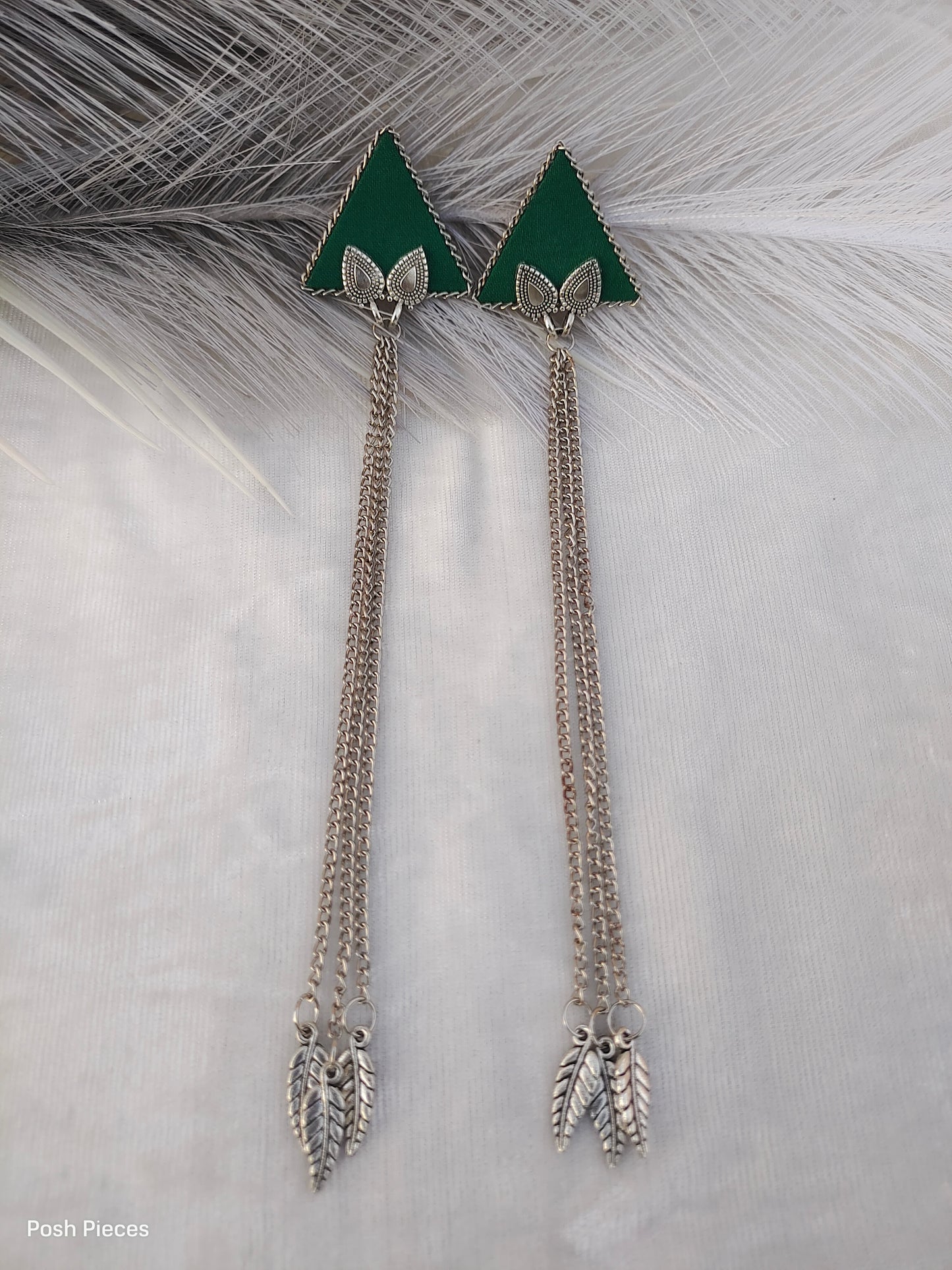 Triangle Long Chain Earring