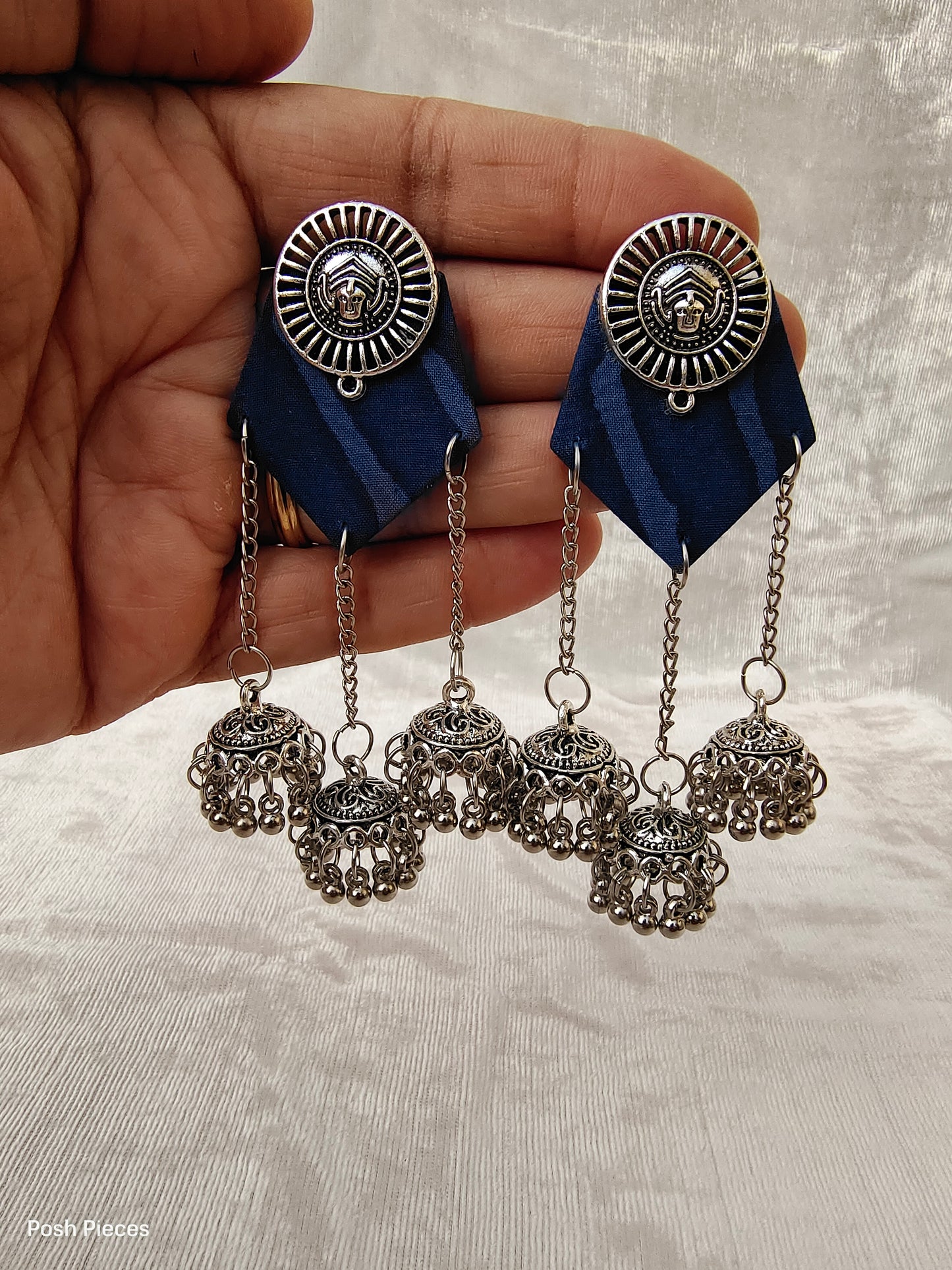 Three Jhumka Earring