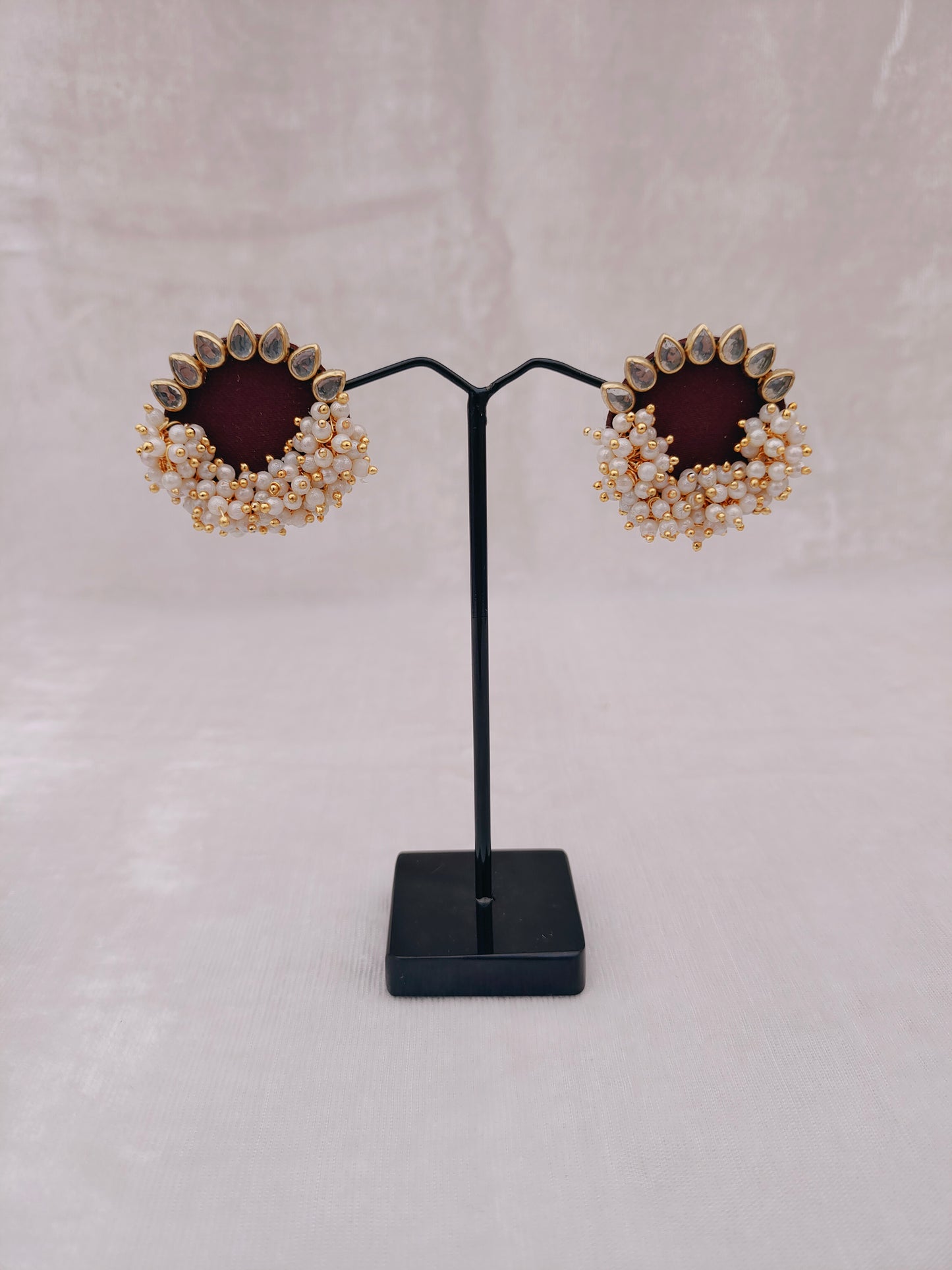 Round Plain Stud Earring