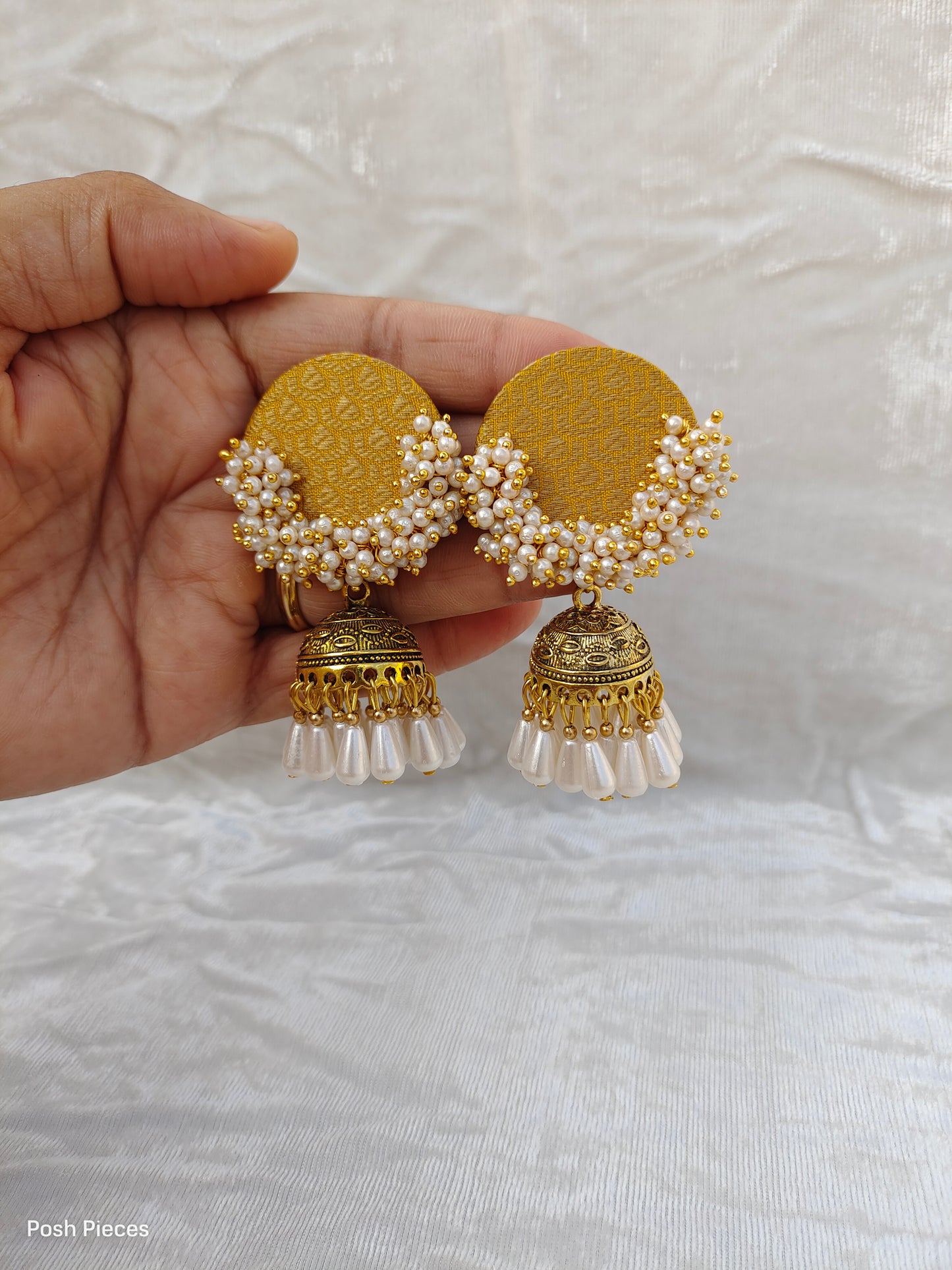 Round Half Lorial Jhumka Earring