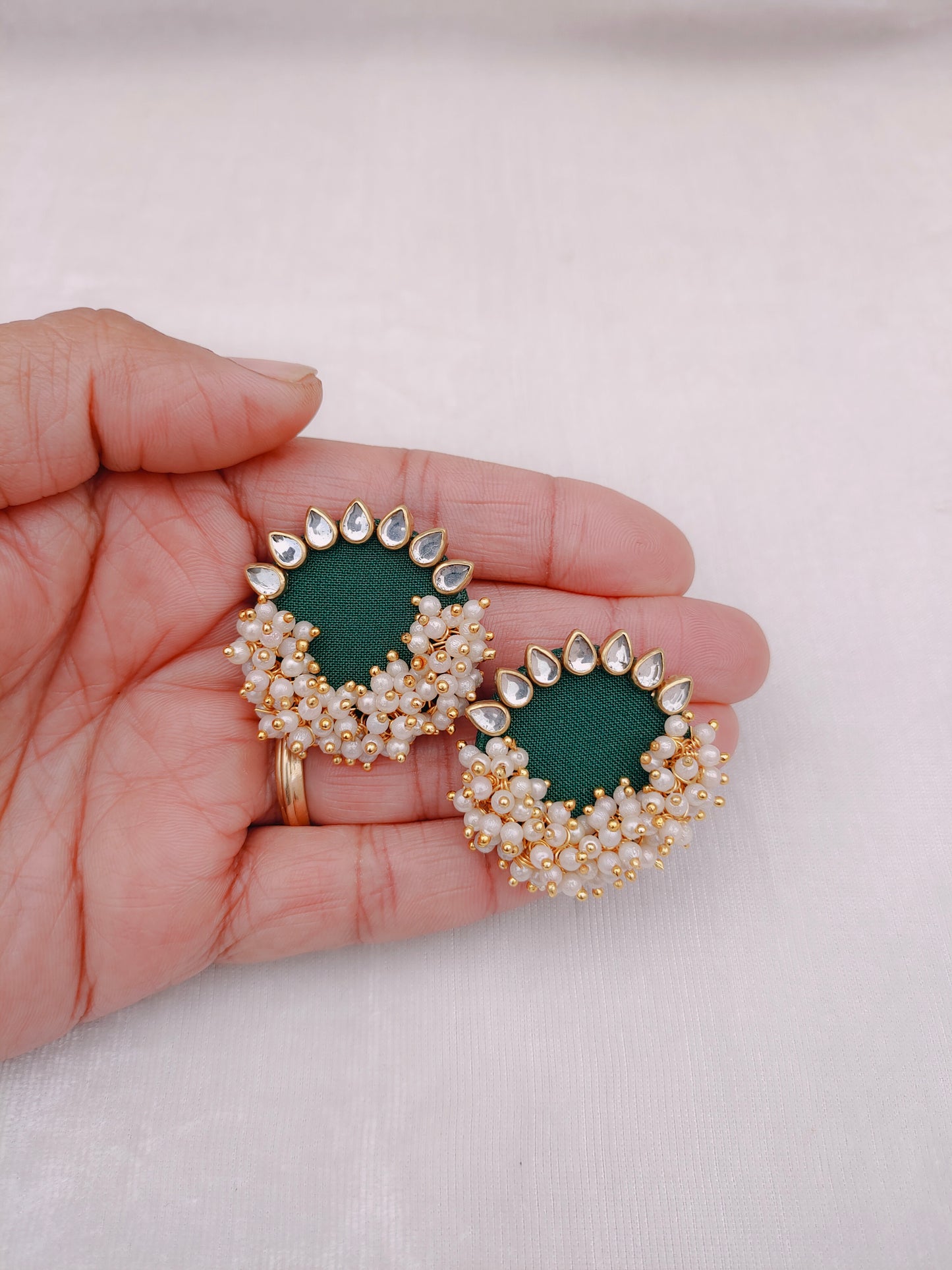 Round Plain Stud Earring