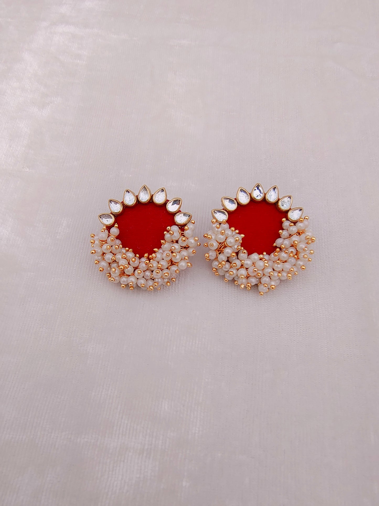 Round Plain Stud Earring