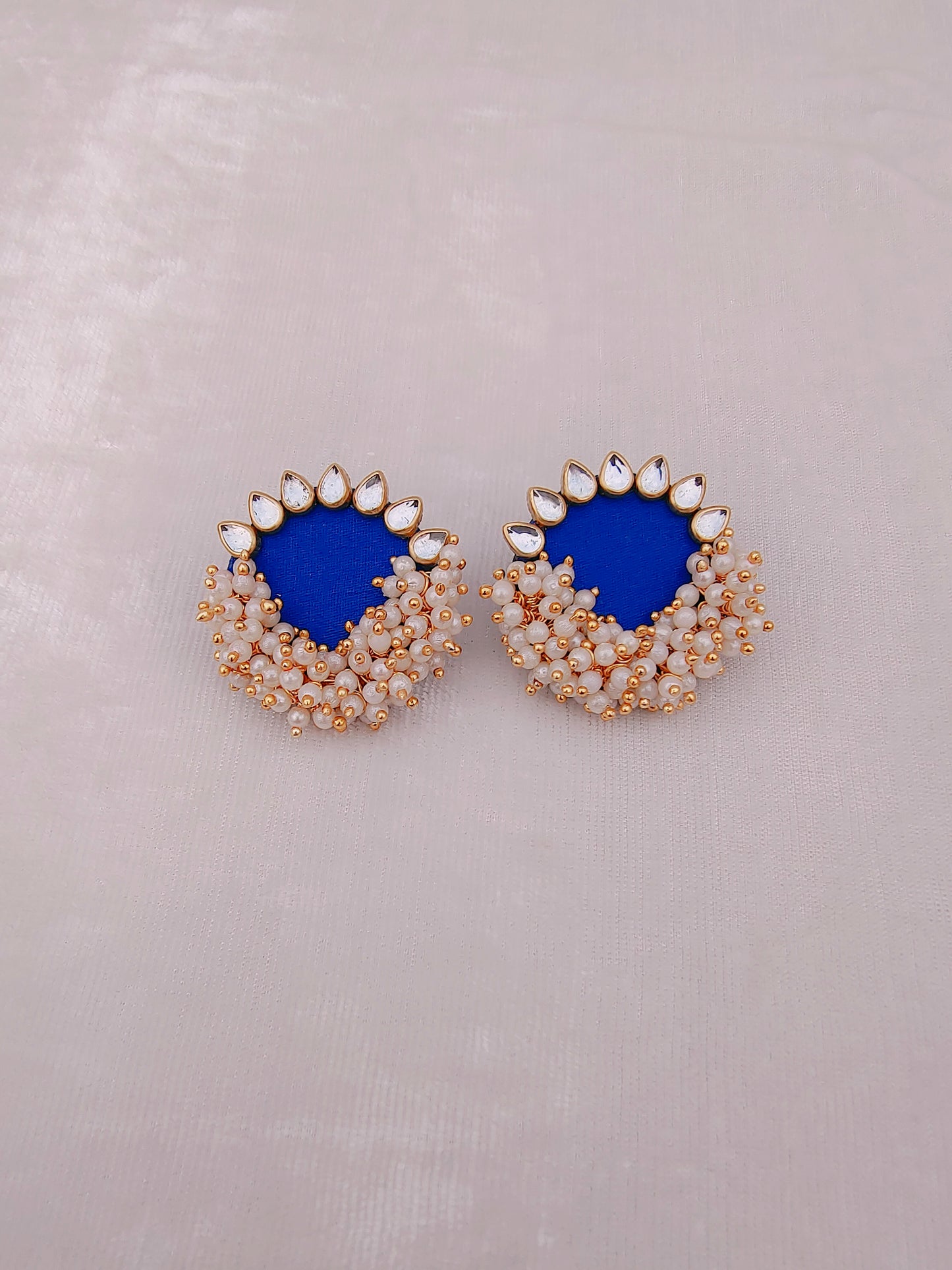 Round Plain Stud Earring