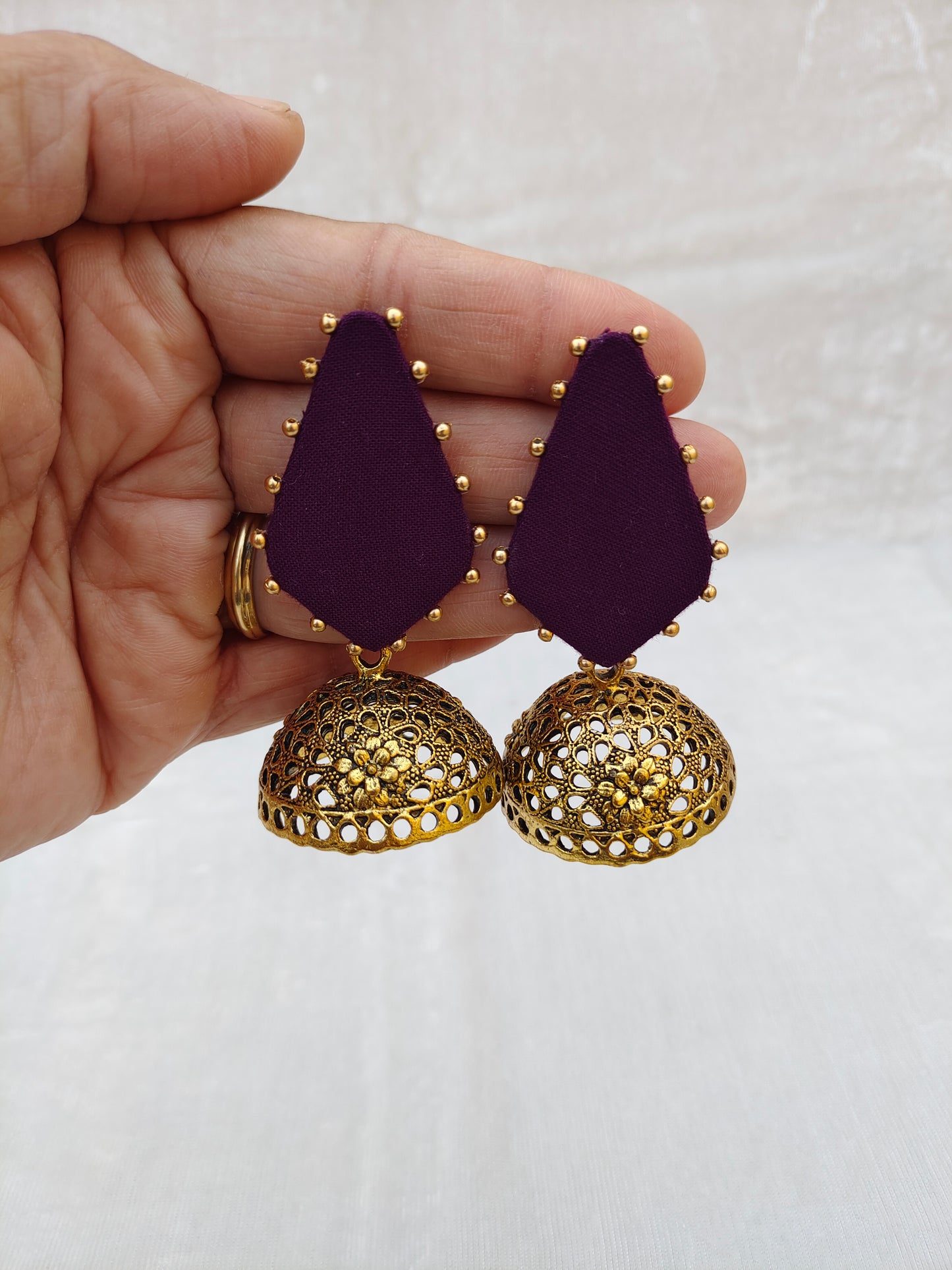 Diamond Big Jhumka Earring