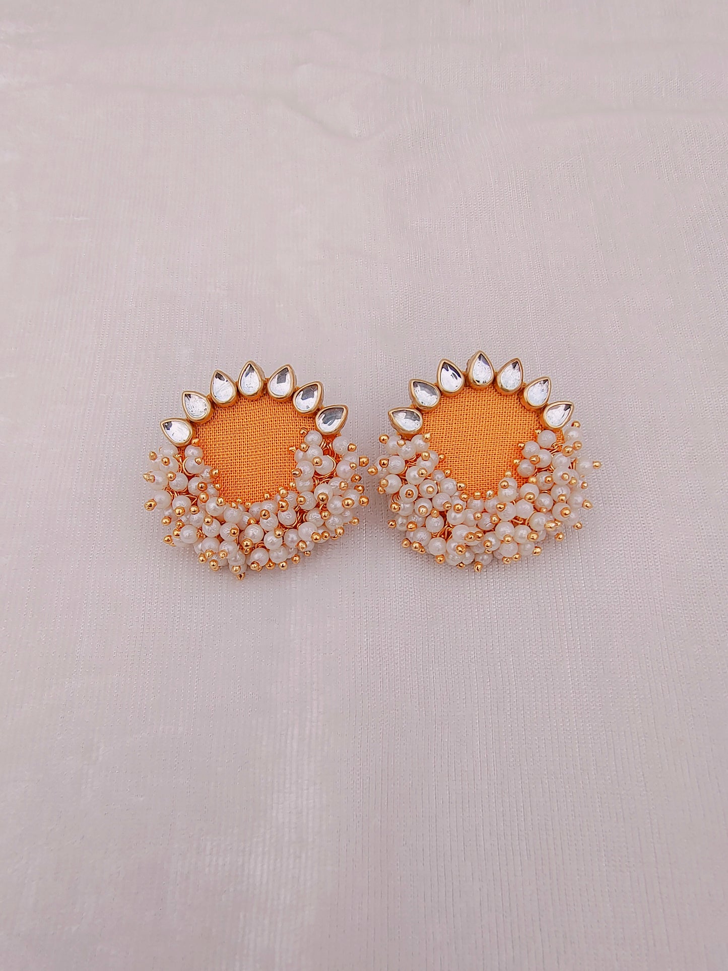 Round Plain Stud Earring