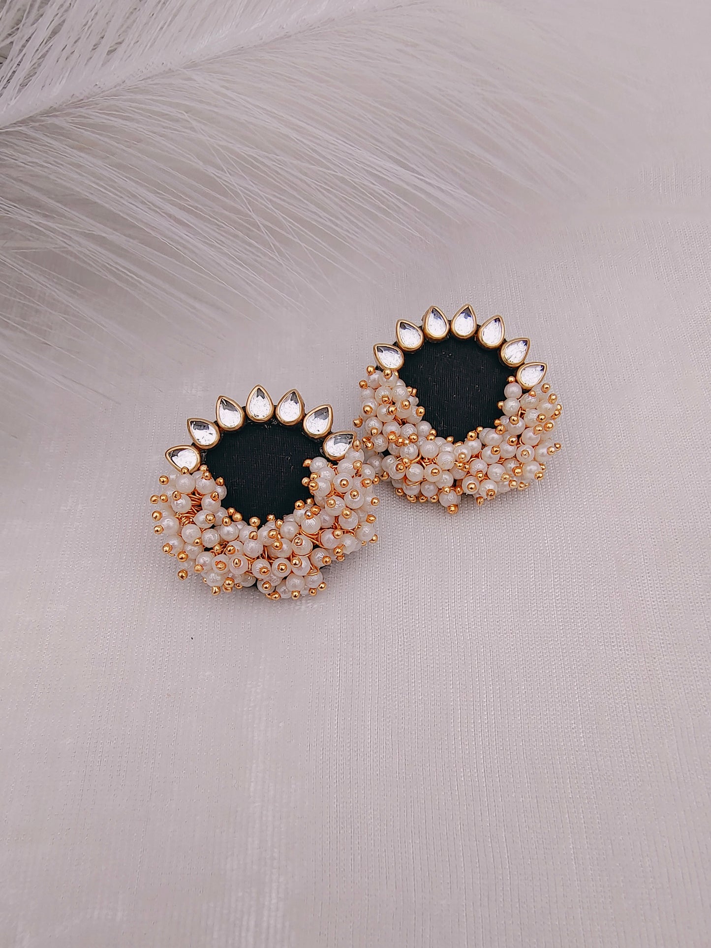 Round Plain Stud Earring